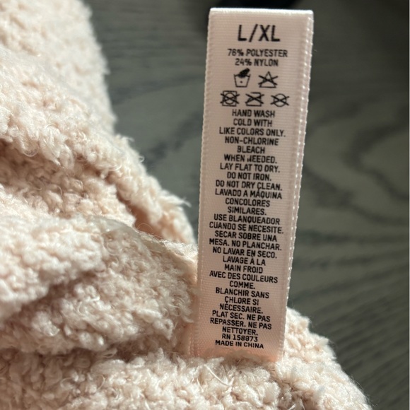 SKIMS Cozy Knit Tank & Shorts Set Dusk Pink NWT Size L/XL - Picture 5 of 5